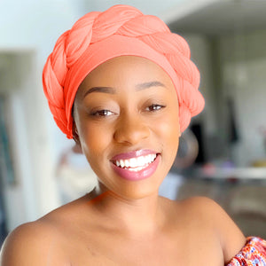 Coral - Women Soft Stretch HeadWrap Turban