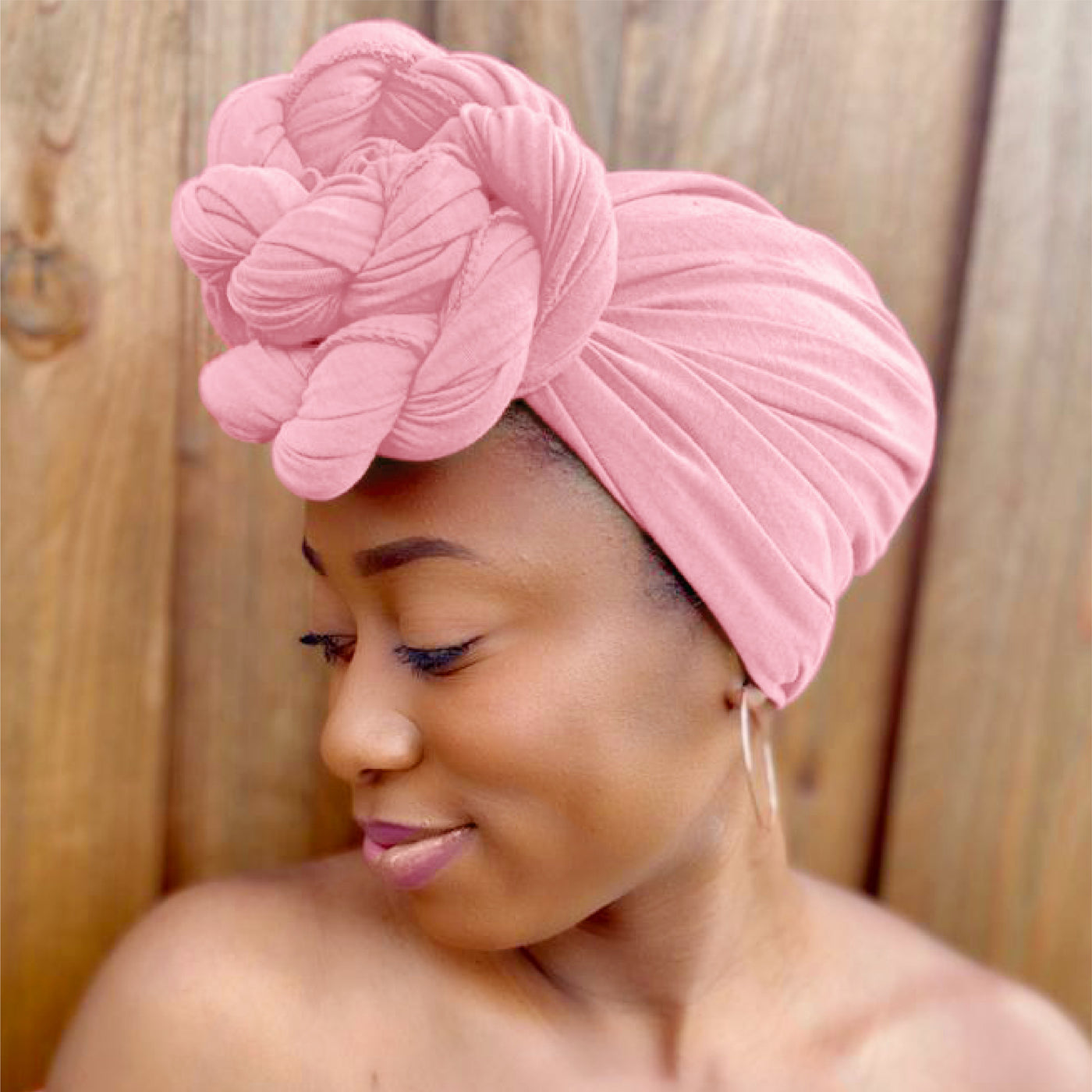 Pink hair turban online