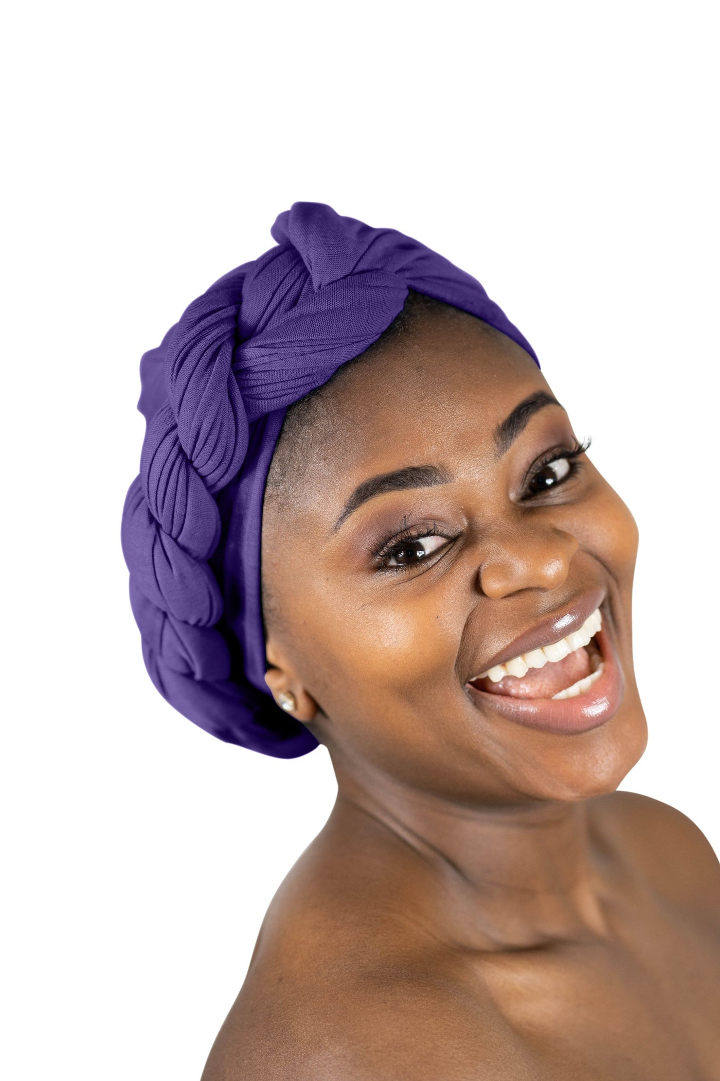Purple - Women Soft Stretch HeadWrap Turban – Rosemade