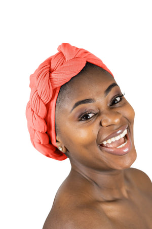 Coral - Women Soft Stretch HeadWrap Turban