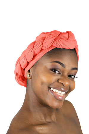 Coral - Women Soft Stretch HeadWrap Turban